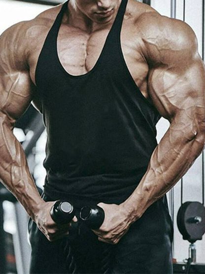 Custom muscle tank tops Men's Bodybuilding Sleeveless Cotton Top