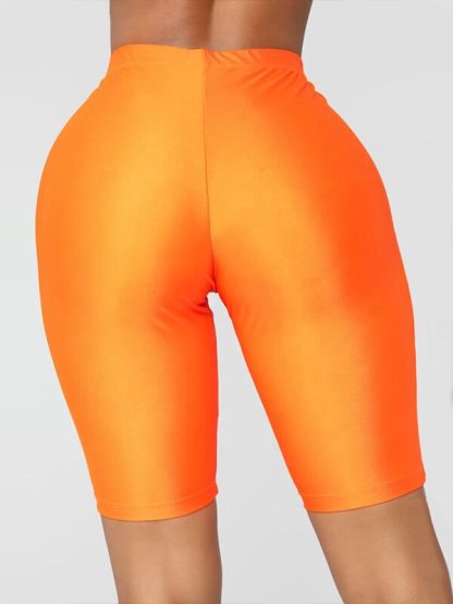 Custom neon biker shorts women plus size gym shorts - Image 4