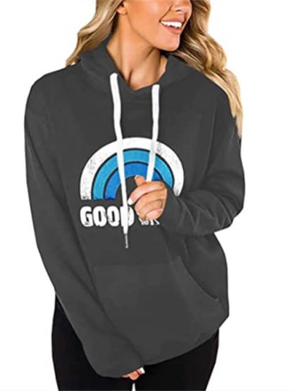 Custom photo printed sweatshirt ladies casual hoodie with pockets - Image 3