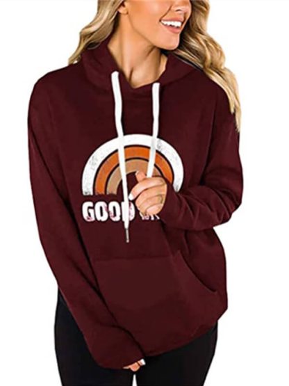 Custom photo printed sweatshirt ladies casual hoodie with pockets - Image 4