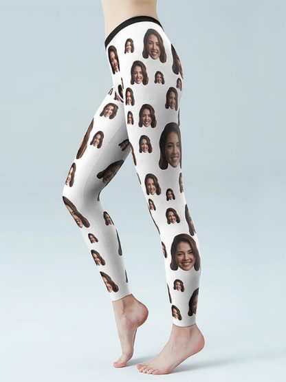 Custom photo yoga pants suppliers printed legging yoga pants with face - Image 2