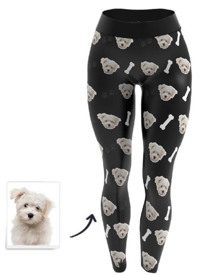 Custom photo yoga pants suppliers printed legging yoga pants with face - Image 3