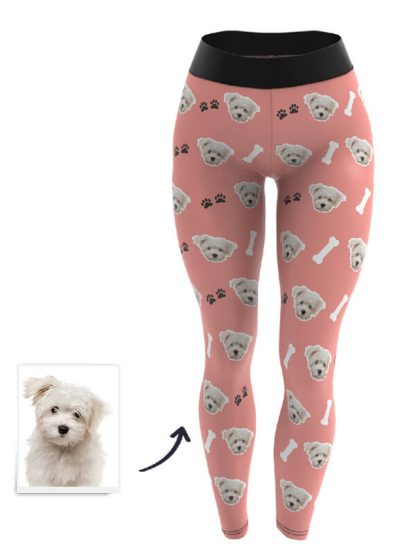 Custom photo yoga pants suppliers printed legging yoga pants with face - Image 5