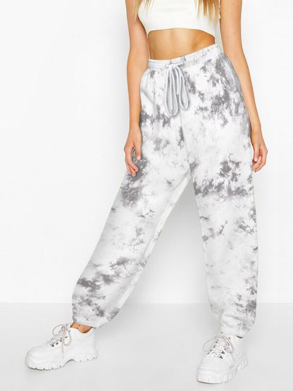 Custom printed jogger pants drawstring tie dye track?pants - Image 3