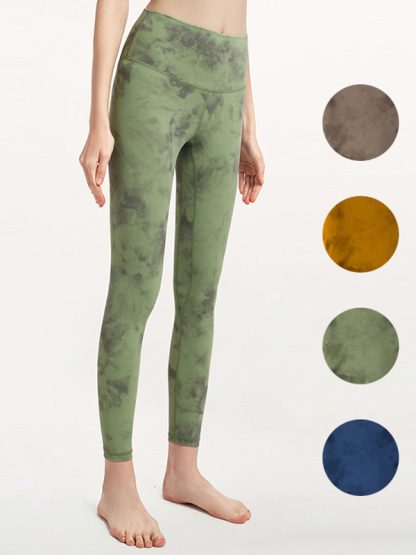 Custom printed yoga leggings high waist gym leggings manufacturer