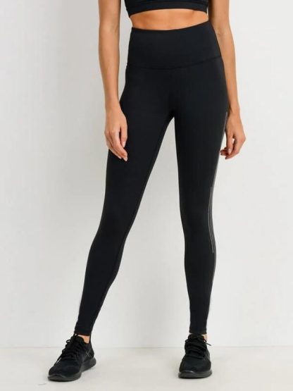 Custom rhinestone yoga pants high waisted fold over leggings manufacturer - Image 4