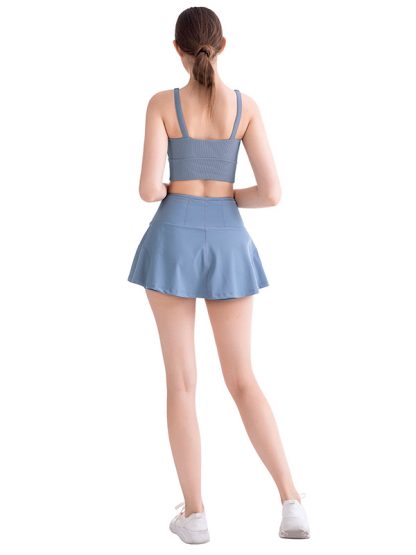 Custom running tennis skirt high waist sport culottes - Image 5