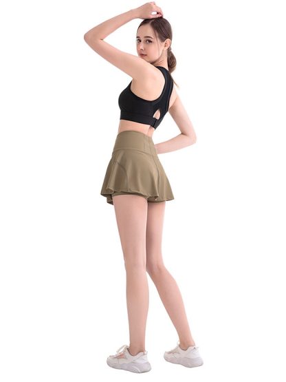 Custom running tennis skirt high waist sport culottes - Image 6