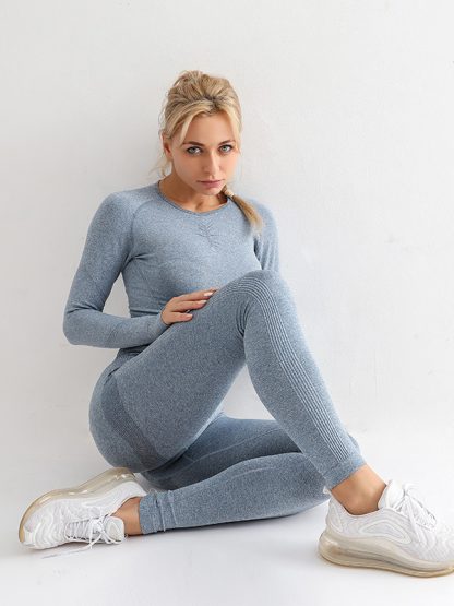Custom seamless activewear sets fitness gym sets workout clothing women - Image 6