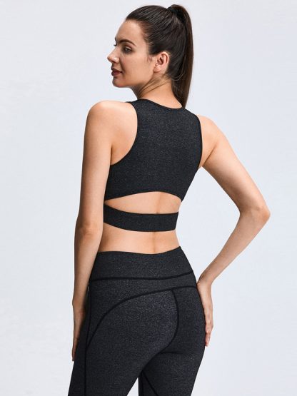 Blank fitness apparel custom stretch tights workout clothes - Image 5
