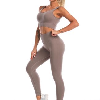 Custom sports bra and leggings seamless activewear Clothing set