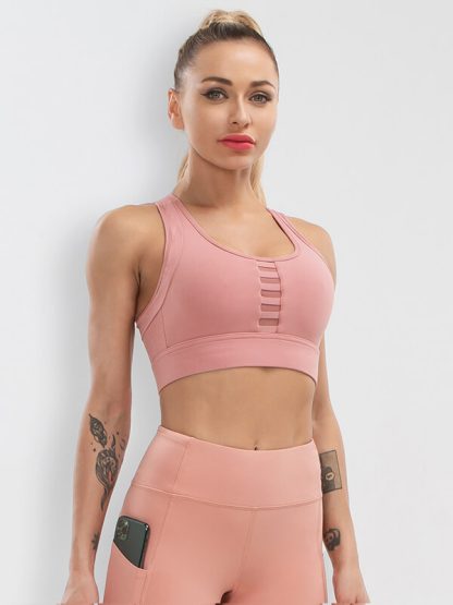 Custom sports bra wholesale high-impact tank style workout bra - Image 3