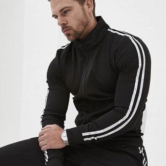 Custom Sports Team Track Striped Jackets Men's OEM Custom Logo