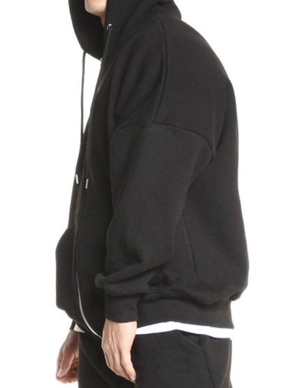 Custom track jackets with hood and drawstring pocket tracksuit - Image 3