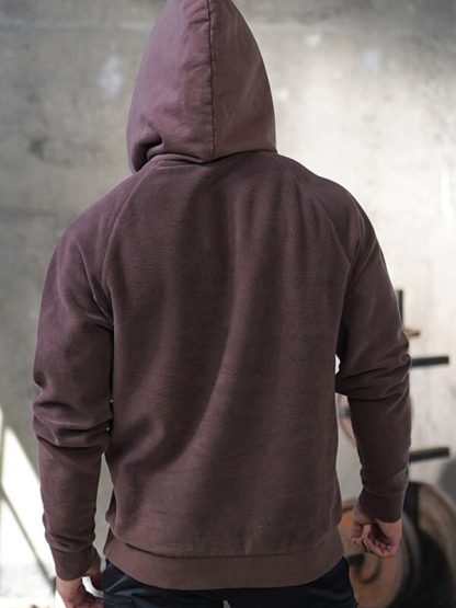 Custom track jackets with hood and drawstring pocket tracksuit - Image 5