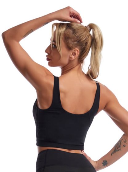 Custom U-shaped sport tank tops women's shockproof high-intensity yoga bra - Image 2