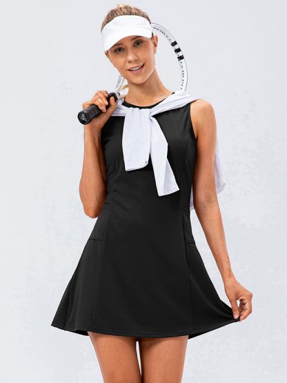 Custom waistcoat tennis dress nude golf sports short dress - Image 2